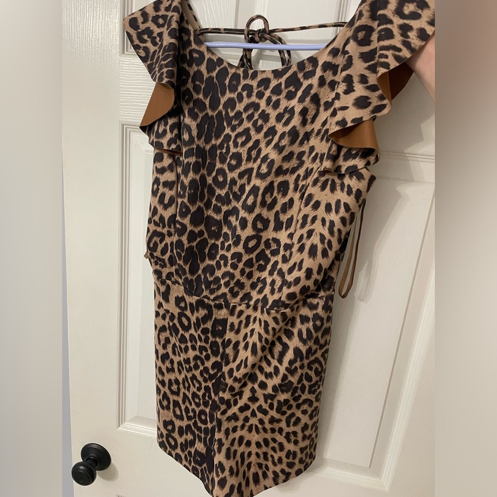 Cheetah print romper